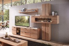 Donna von Wohnconcept - Wohnwand aus Wildeiche, dreiteilig