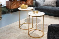 Moda von GUTMANN - Beistelltisch-Set 65439 Marmor/ Metall