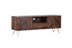 Herringbone von GUTMANN - Lowboard 68136 Akazie/ Metall