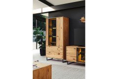 Arezzo von MCA - Wohnwand 1007830 Ast-/ Balkeneiche/ anthrazit