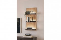 Butera von IDEAL Möbel - Highboard in Eiche Gustavson mit Frontbeleuchtung