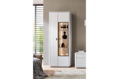 Montreal von IDEAL Möbel - Lowboard Lack weiß mit Glastür