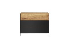Boston-living von TPT Möbel - Highboard mit Beleuchtung aus Wildeiche/ Eiche