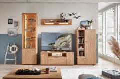 Baabe von Stralsunder - Wohnwand  Risseiche