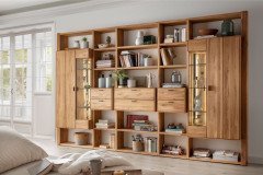 Aruba-living von SKALIK - Wandboard aus massiver Eiche natur geölt