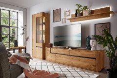 Aruba-living von SKALIK - Wandboard aus massiver Eiche natur geölt