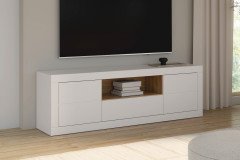 Lefkadas von Forte - Sideboard white/ Mauvella Oak