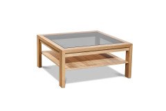 Portland-living von Musterring - Couchtisch Wildeiche mit Bronzeglas