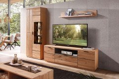 Donna von Wohnconcept - Wohnwand aus Wildeiche, dreiteilig