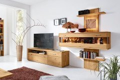 Portland-living von Musterring - Couchtisch Wildeiche mit Bronzeglas