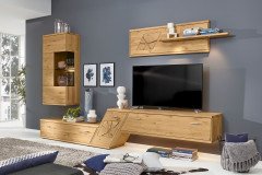 Portland-living von Musterring - Couchtisch Wildeiche mit Bronzeglas