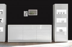 Carat von Kollektion Letz - Wohnwand 7W i2 C8 weiß Hochglanz