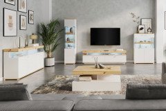 Corso-living von COTTA - Couchtisch Artisan Eiche/ weiß