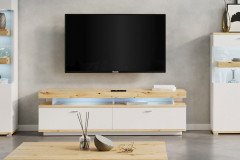 Corso-living von COTTA - Couchtisch Artisan Eiche/ weiß