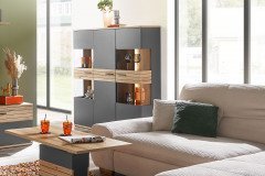 Quincy von set one by Musterring - Couchtisch ZAMT03 anthrazit/ Eiche