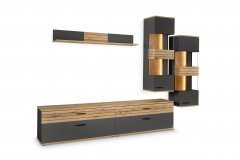 Quincy von set one by Musterring - Couchtisch ZAMT03 anthrazit/ Eiche