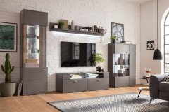 Tacoma von set one by Musterring - Highboard in Graphit