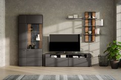 Tacoma von set one by Musterring - Highboard in Graphit
