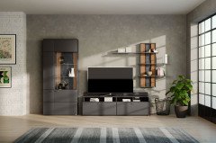 Tacoma von set one by Musterring - Highboard in Graphit