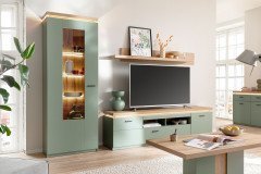 Moniz von MCA - Wohnwand in Salbeigrün