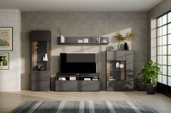 Tacoma von set one by Musterring - Highboard in Graphit