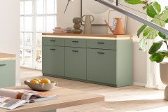 Moniz von MCA - Wohnwand in Salbeigrün