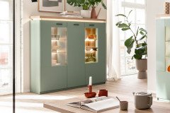 Moniz von MCA - Wohnwand in Salbeigrün