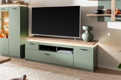 Moniz von MCA - Wohnwand in Salbeigrün