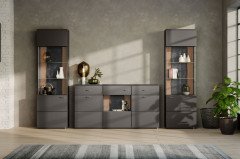 Tacoma von set one by Musterring - Highboard in Graphit