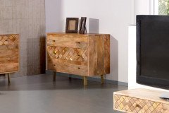 Pomposo von GUTMANN - Lowboard 68106 Mango/ Metall