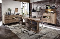 Manhattan-living von Wohnconcept - Wohnwand vierteilig in Haveleiche