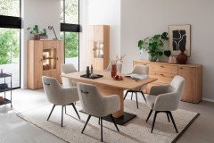 Freeport von MCA - Wohnwand dreiteilig, Ast-/ Balkeneiche