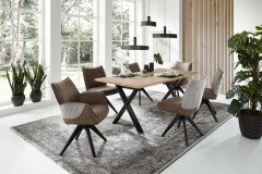 Fresno von Wohnconcept - Wohnwand 83 in Weiß/ Artisan Eiche