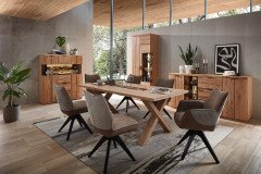 Donna von Wohnconcept - Wohnwand aus Wildeiche, dreiteilig