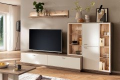 Santerno von MCA - Wohnwand in Soft white