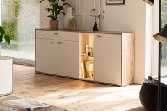 Santerno von MCA - Wohnwand in Soft white