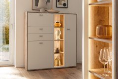 Santerno von MCA - Wohnwand in Soft white