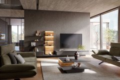 Jana von Musterring - Wohnwand 710001 Lack graphit/ Eiche