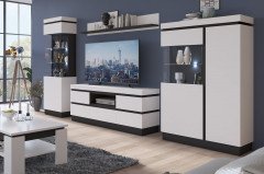 Corte/ Campania von Meble Wojcik - Couchtisch Eiche/ grau